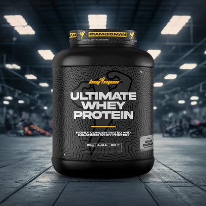BigMan Ultimate Whey 2kg Fresa Platano | Proteína Concentrada con BCAA y Glutamina