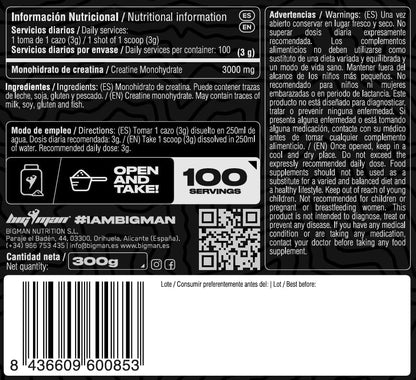 BigMan Forza Protein 2kg + Creatina 300g | Whey + Soja | 80% Proteína