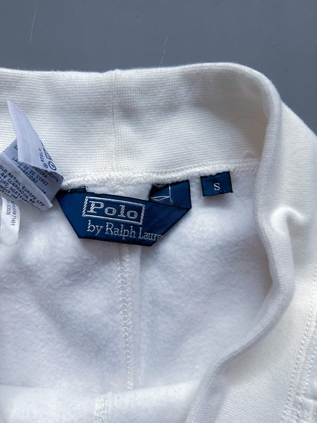 Pantalón Jogger Vintage Polo Ralph Lauren Blanco – Oferta Limitada