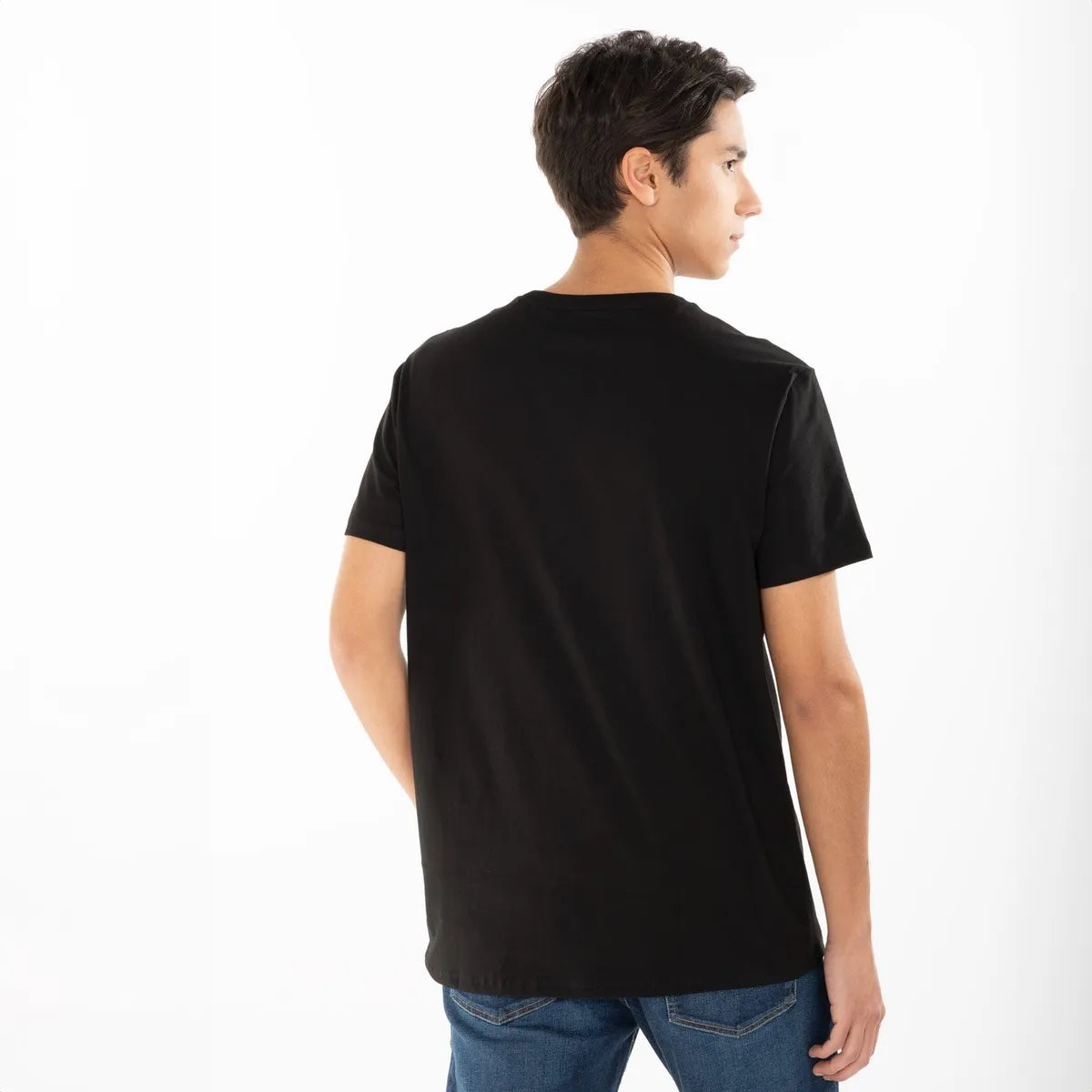 Polera Manga Corta Cuello V Hombre Lacoste