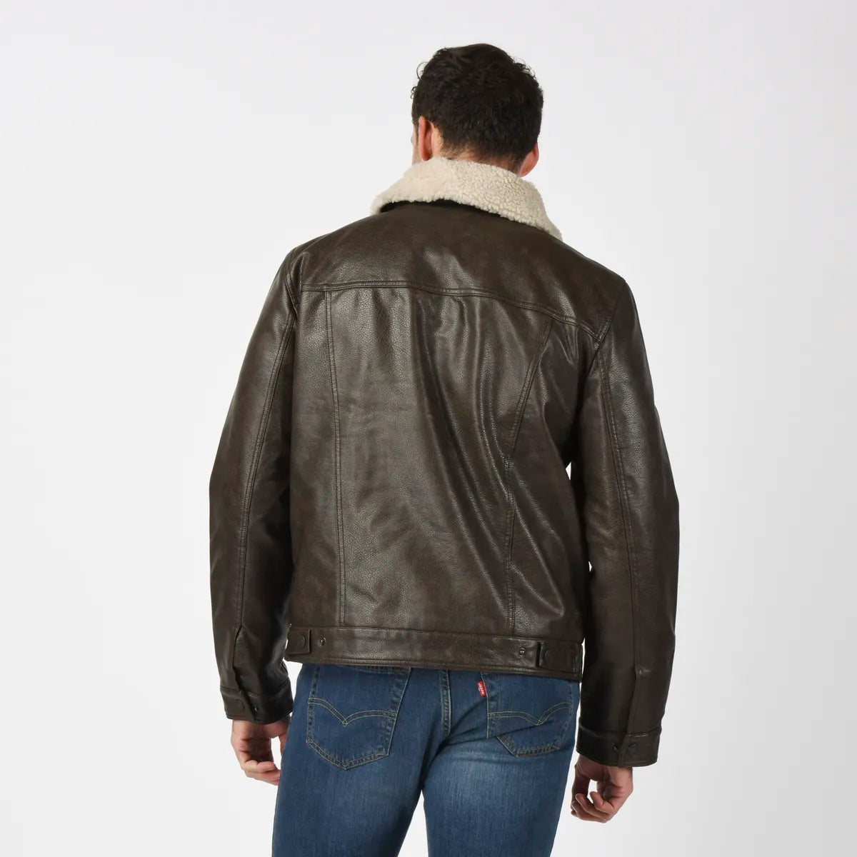 Chaqueta Hombre Sherpa Collar Café Levis