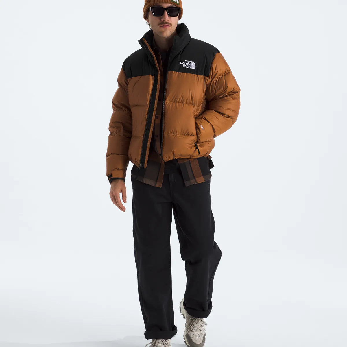 Chaqueta De Pluma 1996 Retro Nuptse Hombre Café