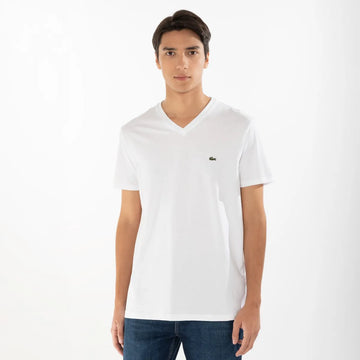 Polera Manga Corta Cuello V Hombre Lacoste